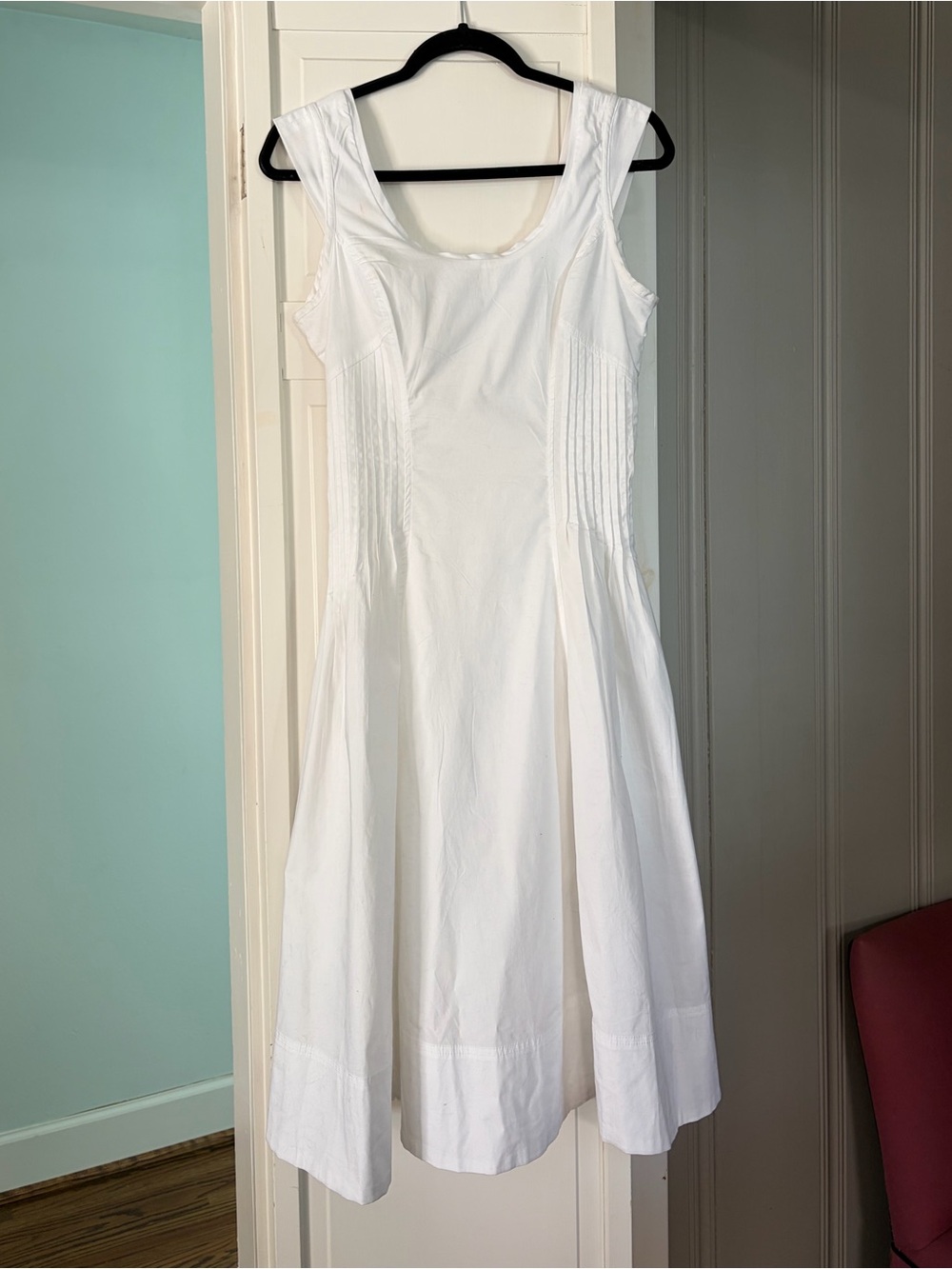White dress from Anthropologie